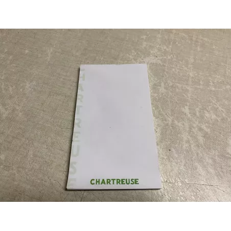 1 CARNET CHARTREUSE  15CM X8.50CM