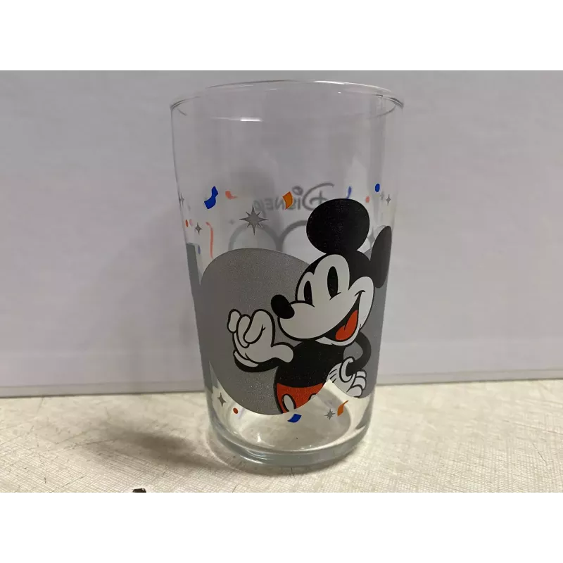 1 VERRE MOUTARDE AMORA  MICKEY  DISNEY  HT 10CM