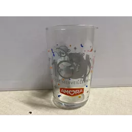 1 VERRE MOUTARDE AMORA  MICKEY  DISNEY  HT 10CM