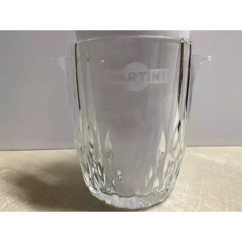 SEAU MARTINI  EN VERRE  DIAMETRE 16CM  HT 20CM