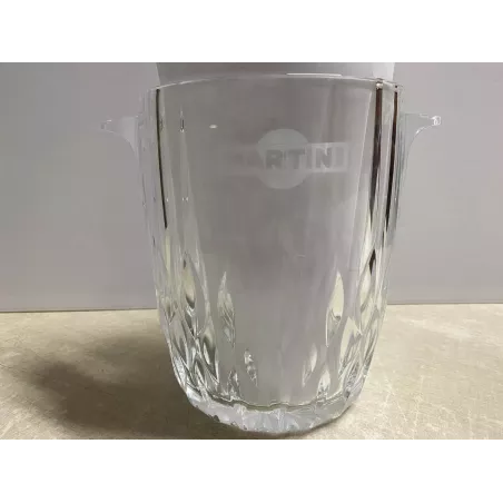 SEAU MARTINI  EN VERRE  DIAMETRE 16CM  HT 20CM