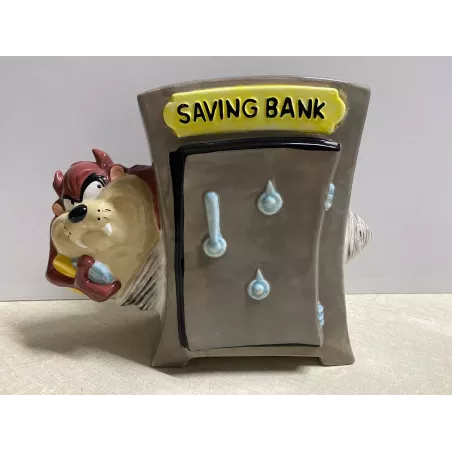 TIRELIRE  TROPICO DIFFUSION   TAZ  WARNER BROS ANNEE 1999 HT.20CM   15CM X8CM