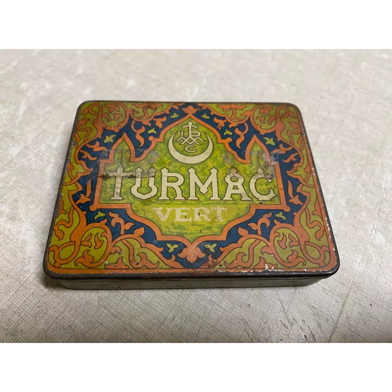 BOITE  TURMAC  CIGARETTES  9.40CM X7.40CM X1.50CM