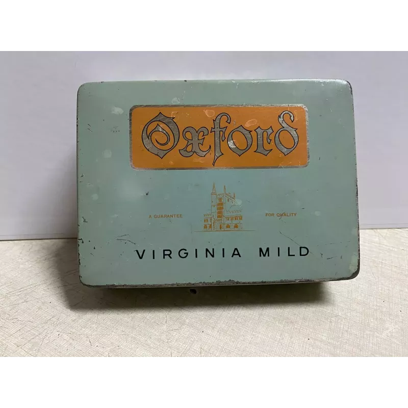 BOITE CIGARETTES  OXFORD VIRGINA    MIL 14.70CM X11CM X4CM