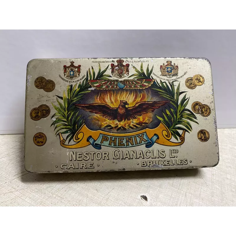 BOITE CIGARETTES PHENIX   NESTOR GIANACLIS   11.70CM X7CM X19CM