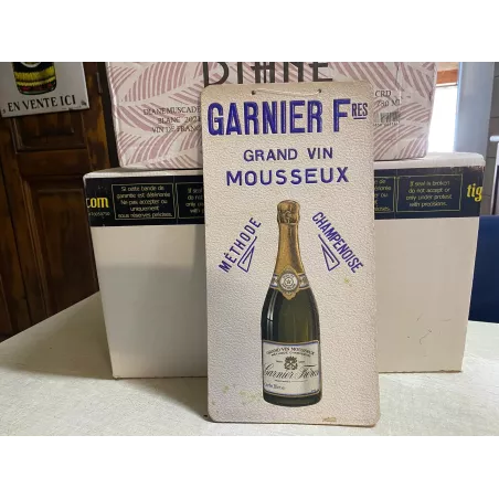 CARTON GARNIER  Fres GRAND  VIN MOUSSEUX   31.50CM X16CM