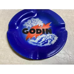 CENDRIER EMAILLE  GODIN  DIAMETRE 12CM