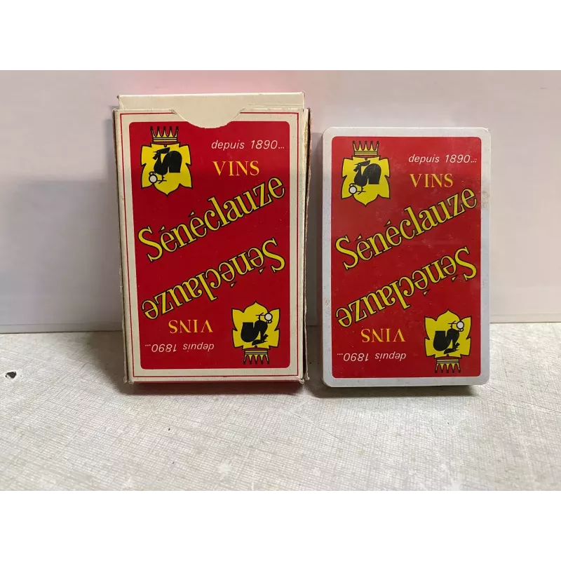 1 JEU DE 32 CARTES  VINS SENECLAUZE