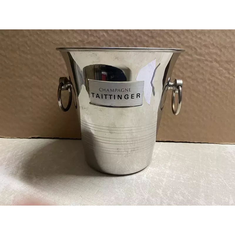 SEAU CHAMPAGNE  TAITTINGER HT 21.50CM  EN INOX