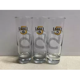 3 VERRES LABEL5 22CL HT 15.20CM