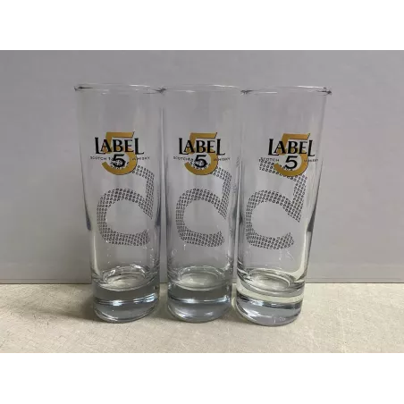 3 VERRES LABEL5 22CL HT 15.20CM