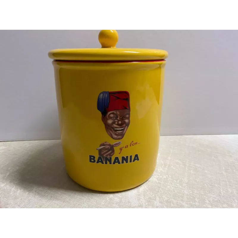 POT BANANIA  HT 18.30CM  DIAMETRE 15CM ANNEE 2002