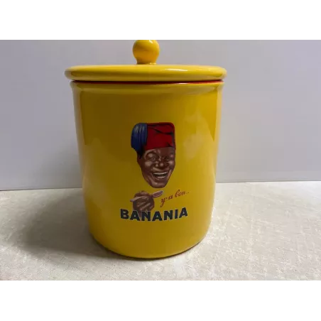 POT BANANIA  HT 18.30CM  DIAMETRE 15CM ANNEE 2002