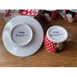 6 TASSES A CAFE  BETTY BOOP  +6 SOUS TASSES
