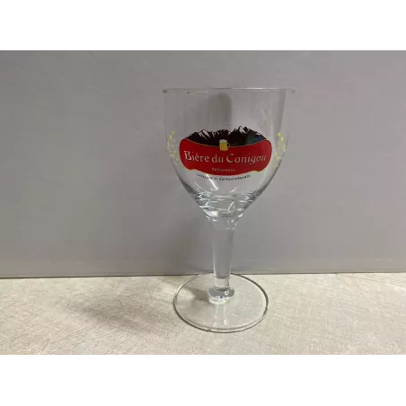 1 VERRE  BIERE DU CANIGOU  25CL HT 18CM
