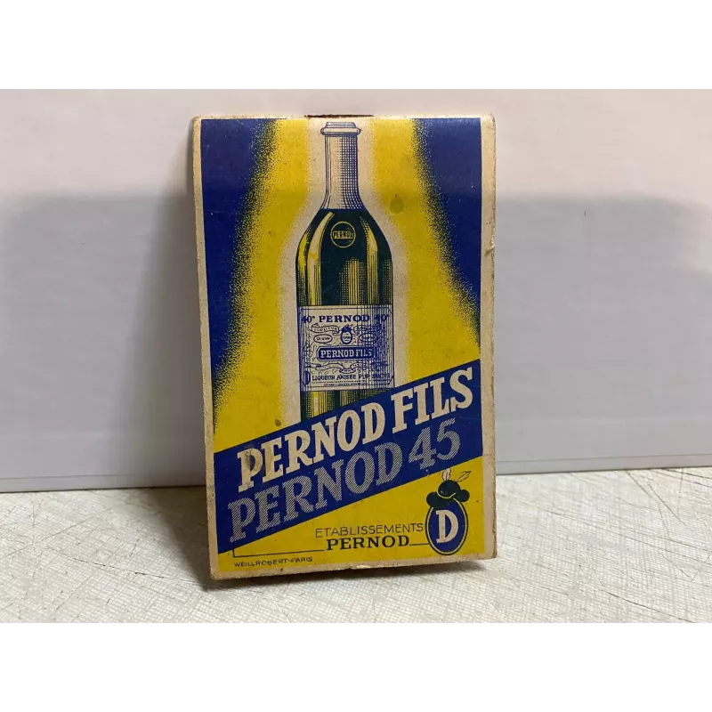 CARNET  PERNOD FILS / PERNOD 45  9.50CM X 6CM