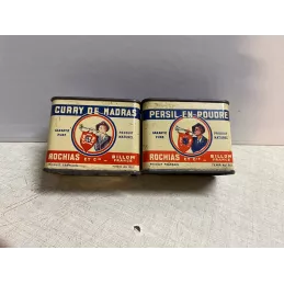 DEUX BOITES  PERSILEN POUDRE / CURRYDE MADRAS 6CM X3.20CM X4.20CM