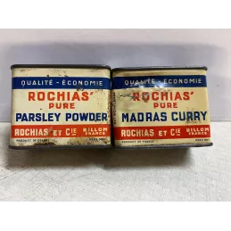 DEUX BOITES  PERSILEN POUDRE / CURRYDE MADRAS 6CM X3.20CM X4.20CM