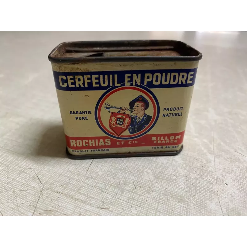 UNE BOITE  CERFEUIL EN POUDRE  6CM X3.20CM X4.20CM