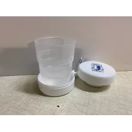 GOBELET  MICHELIN  HT 9CM  AVEC MOUSQUETON