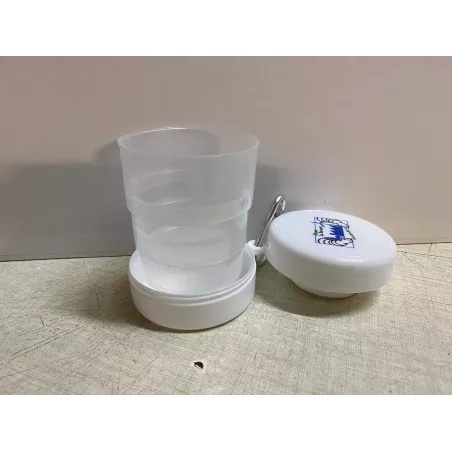 GOBELET  MICHELIN  HT 9CM  AVEC MOUSQUETON