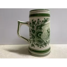 CHOPE HEINEKEN  3 LITRES EN DELFT   VERTE LA + RARE  HT 26CM