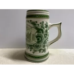 CHOPE HEINEKEN  3 LITRES EN DELFT   VERTE LA + RARE  HT 26CM