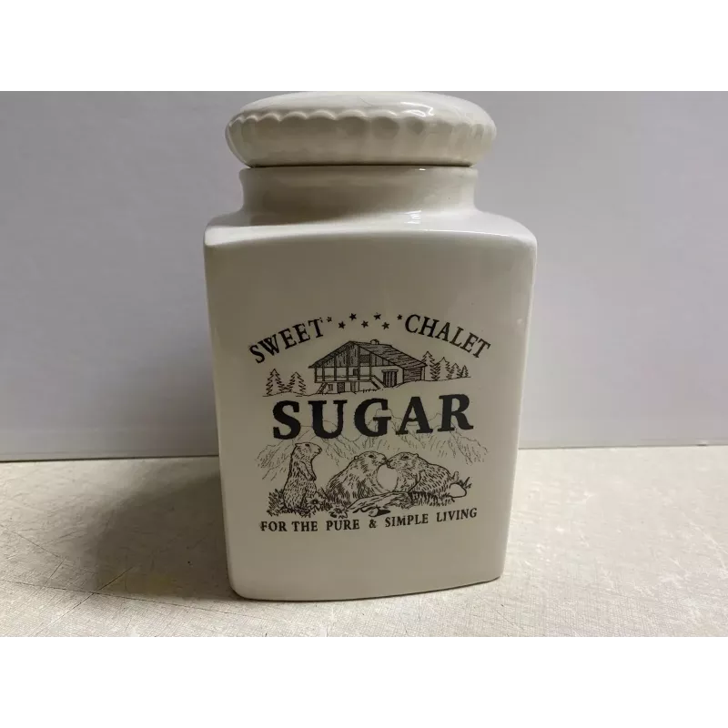 1 POT SUGAR HT 15CM  11.50CM X11.50CM