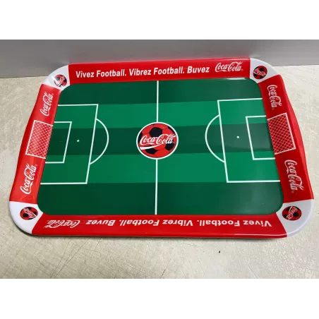 PLATEAU COCA-COLA  FOOTBALL  40CM X28.20CM