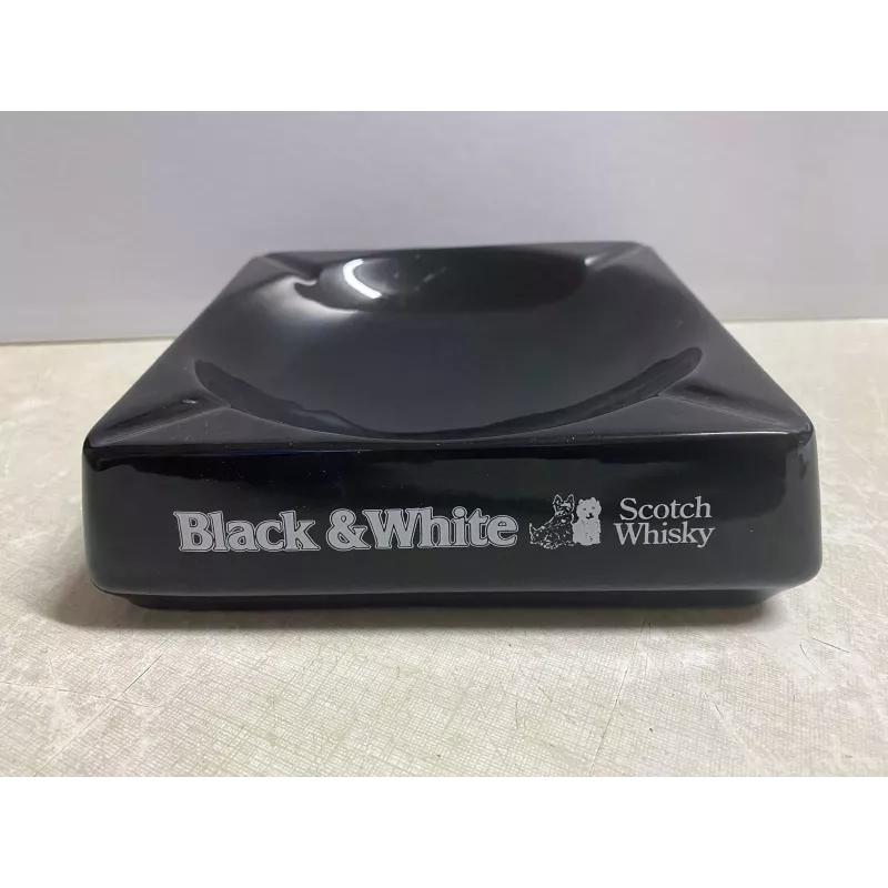 CENDRIER  BLACK&WHITE 17CM X17CM