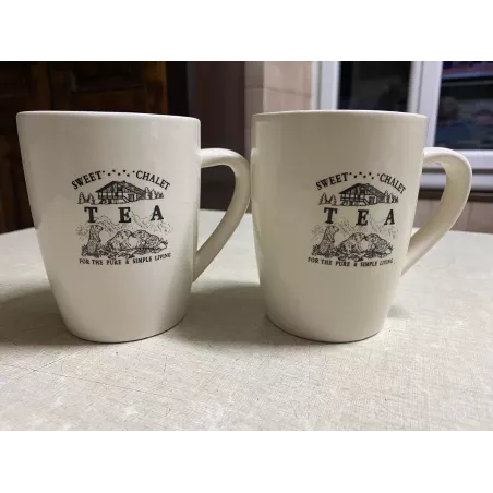 2 TASSES A THE  HT 11.20CM