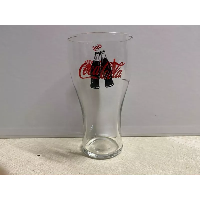 6 VERRES  COCA -COLA  COLLECTOR   2 BOUTEILLES  HT 14.50CM