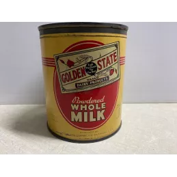 BOITE  LAIT EN POUDRE  WHOLE MILK HT 11.80CM  DIAMETRE 10CM