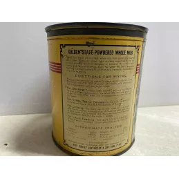 BOITE  LAIT EN POUDRE  WHOLE MILK HT 11.80CM  DIAMETRE 10CM