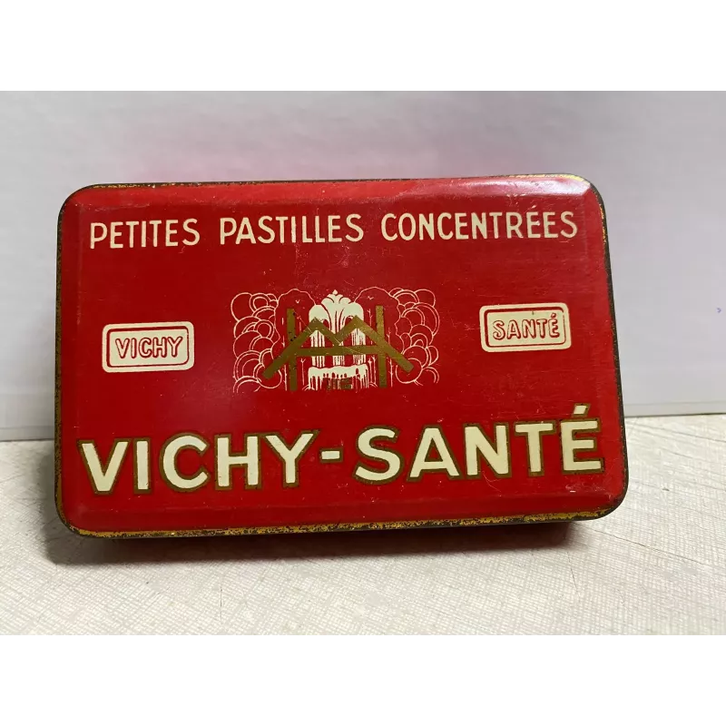 BOITE  PETITES  PASTILLES  CONCENTREES   VICHY SANTE   12CM X7.50CM