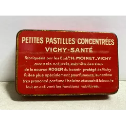 BOITE  PETITES  PASTILLES  CONCENTREES   VICHY SANTE   12CM X7.50CM