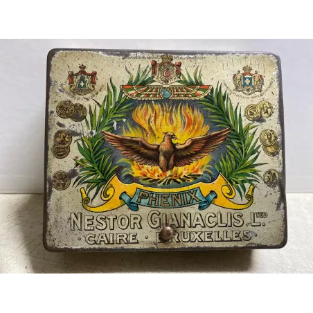 BOITE CIGARETTES  PHENIX NESTOR GIANACLIS  14CM X12CM X3.50CM