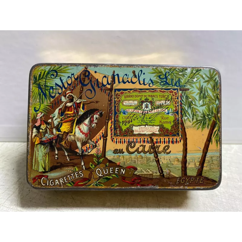 BOITE CIGARETTES QUEEN  EGYPTE 11.50CM X 7.40CM X3CM
