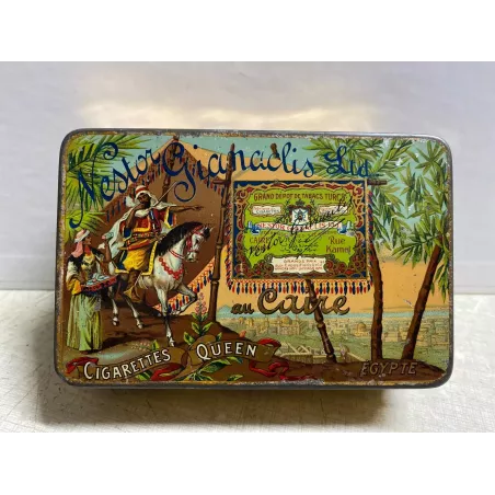 BOITE CIGARETTES QUEEN  EGYPTE 11.50CM X 7.40CM X3CM