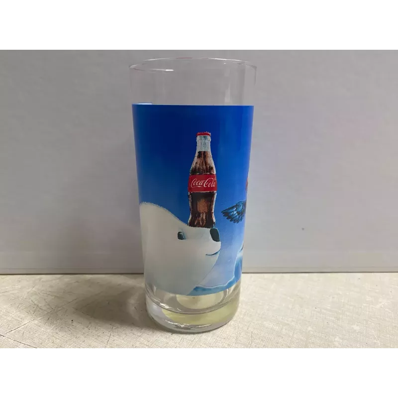 6 VERRES COCA-COLA  OURS/ BOUTEILLE  HT 13.50CM