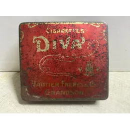 BOITE  CIGARETTES  DIVA   VAUTIER FRERES   8.20CM X7.40CM X1.50CM