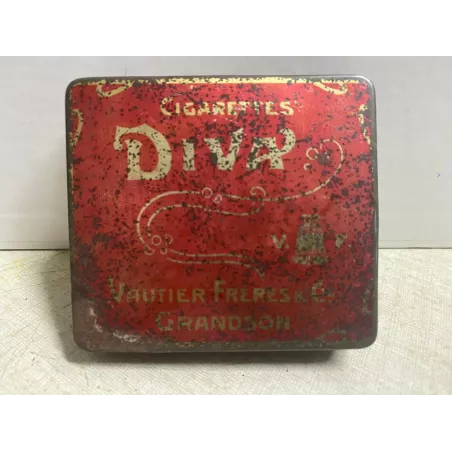 BOITE  CIGARETTES  DIVA   VAUTIER FRERES   8.20CM X7.40CM X1.50CM