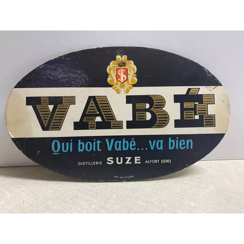 CARTON VABE  DISTILLERIE SUZE  24.50CM X 14.70CM