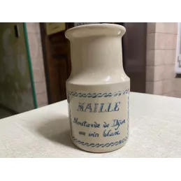 POT A MOUTARDE    MAILLE  AU VIN BLANC HT 14.30CM