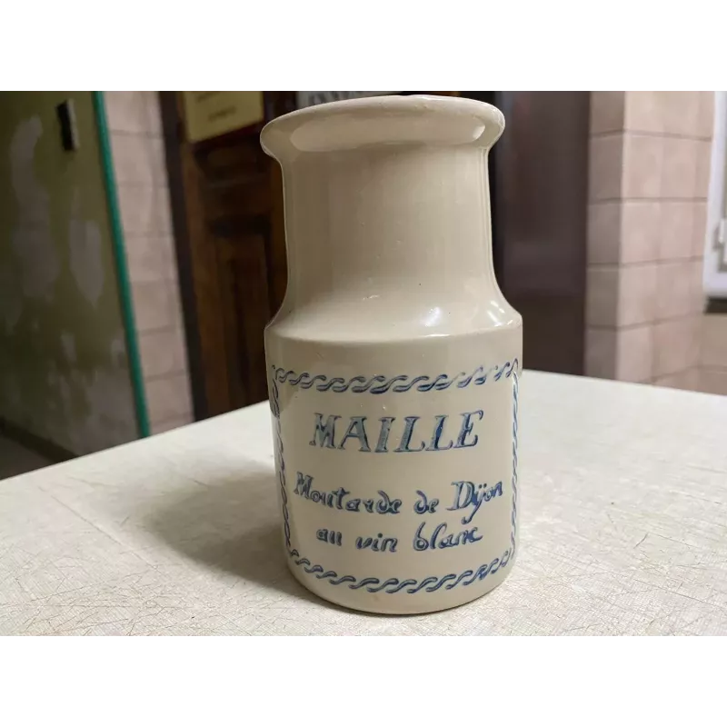 POT A MOUTARDE    MAILLE  AU VIN BLANC HT 14.30CM
