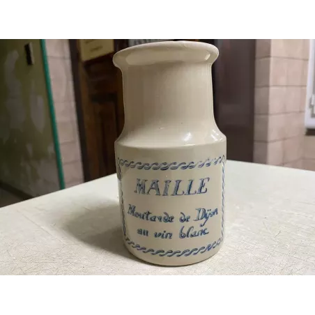 POT A MOUTARDE    MAILLE  AU VIN BLANC HT 14.30CM