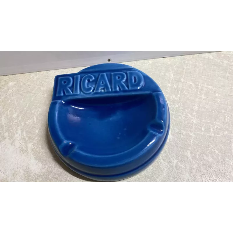 CENDRIER RICARD BLEU  DIAMETRE 19.50CM