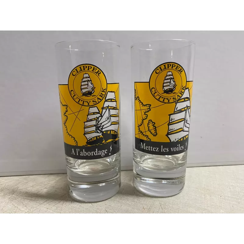 2 VERRES CUTTY SARK 17CL HT 12.50CM