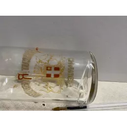 BOUTEILLE  VERMOUTH RICHARD  CHAMBERY EMAILLEE  HT 23.50CM