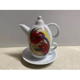 THEIERE  CHOKY +TASSE +SOUS TASSE